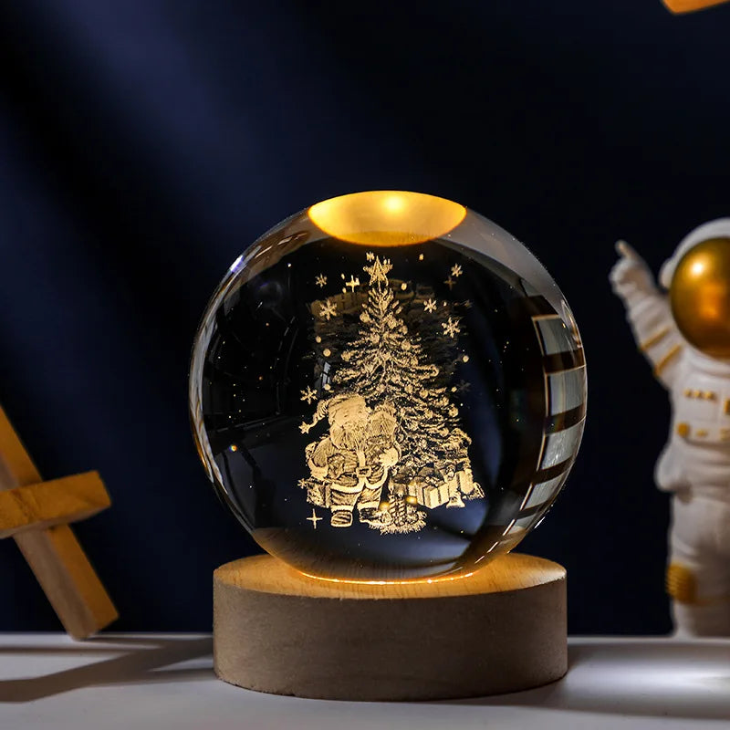 3D Crystal Ball LED Lamp