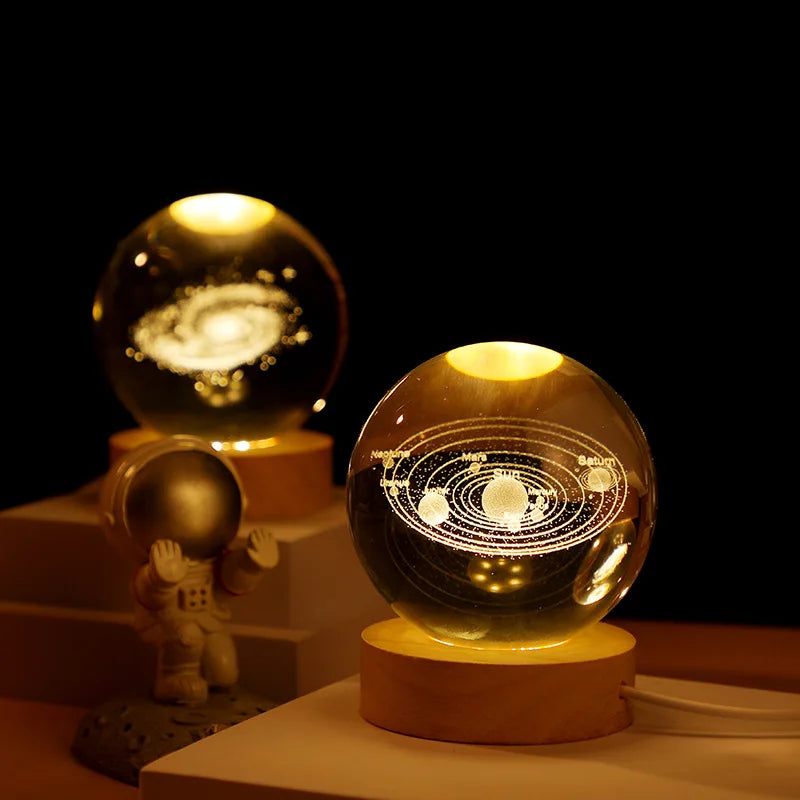 3D Crystal Ball LED Lamp