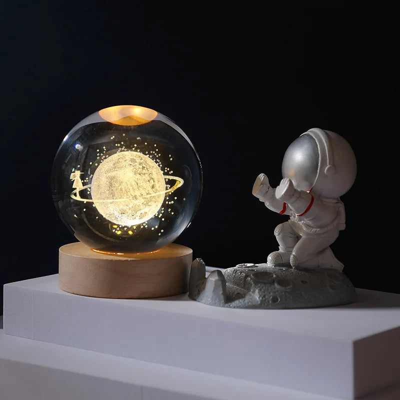 3D Crystal Ball LED Lamp