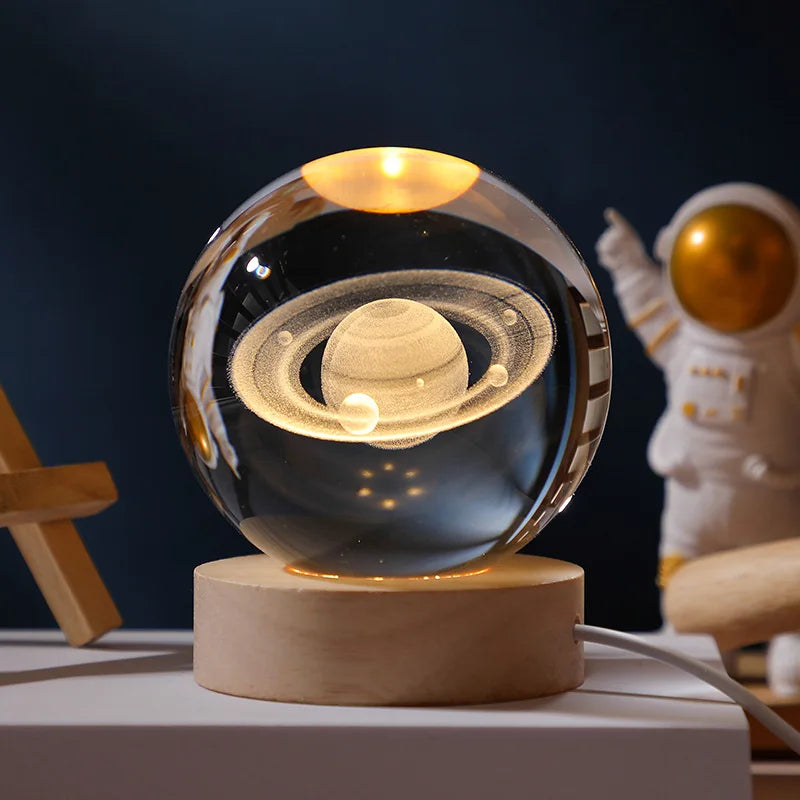 3D Crystal Ball LED Lamp