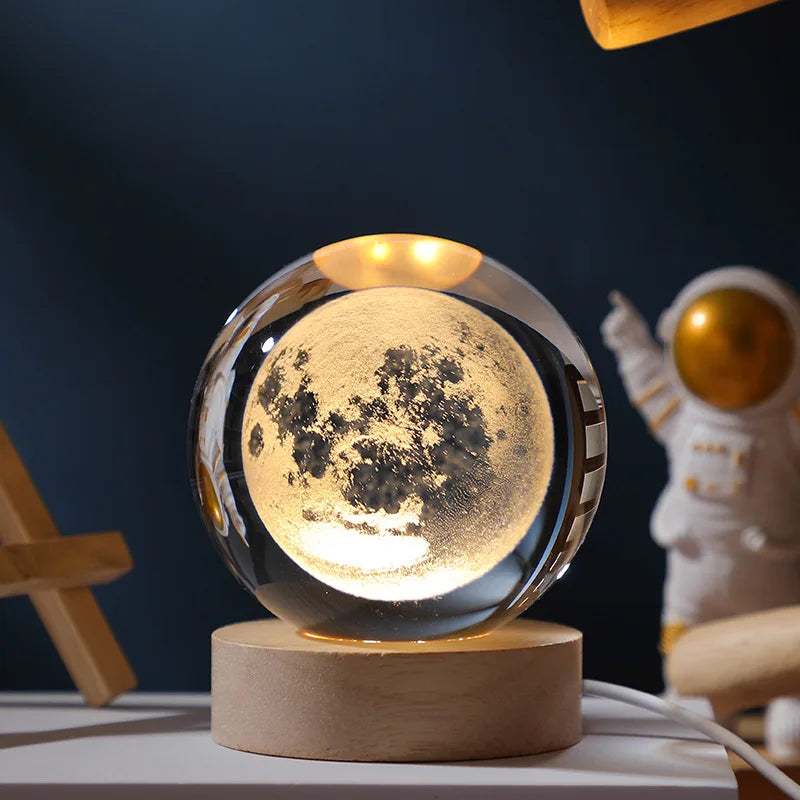 3D Crystal Ball LED Lamp