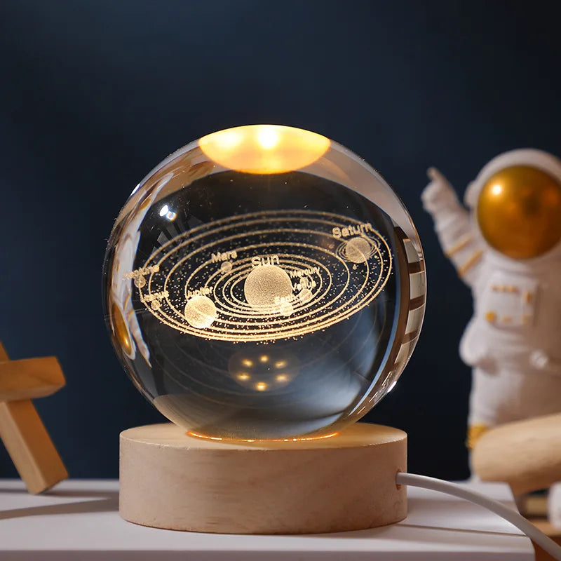 3D Crystal Ball LED Lamp