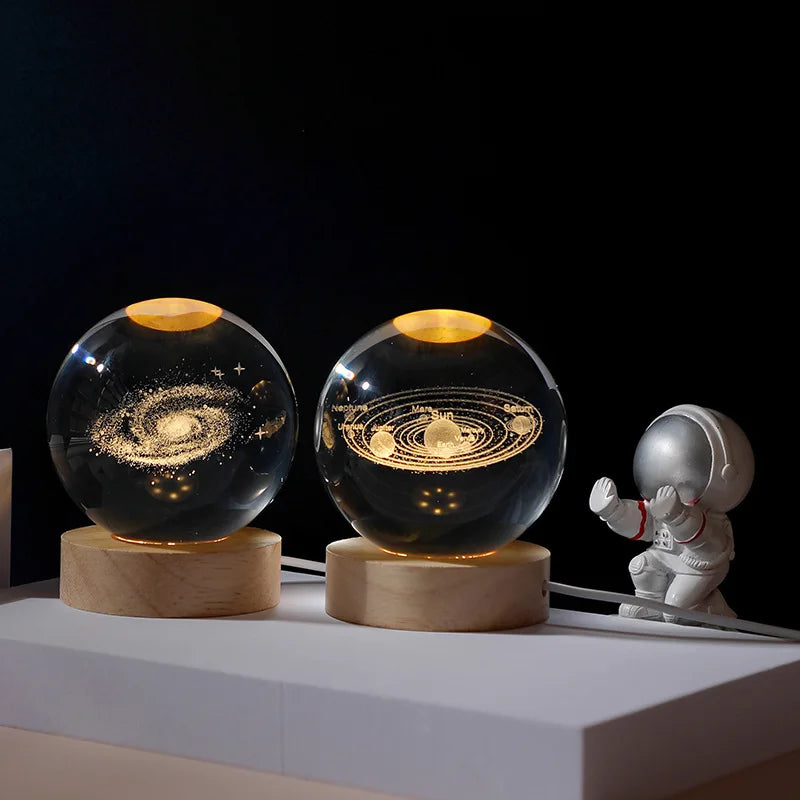 3D Crystal Ball LED Lamp