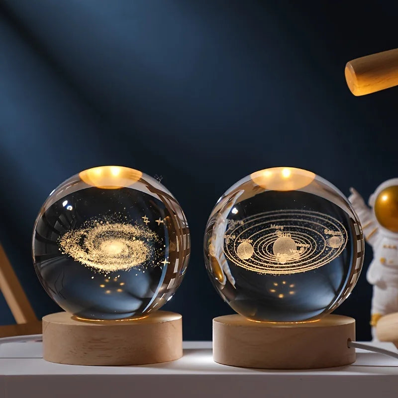 3D Crystal Ball LED Lamp
