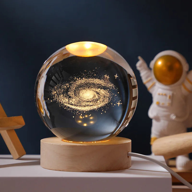 3D Crystal Ball LED Lamp